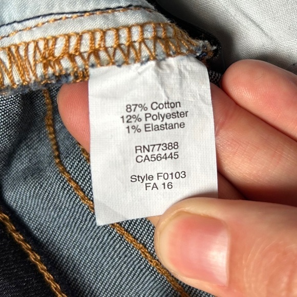 J. Crew Factory Dark Rinse Wash Blue Denim Straight & Narrow Leg Casual 32 NWT - Picture 3 of 7